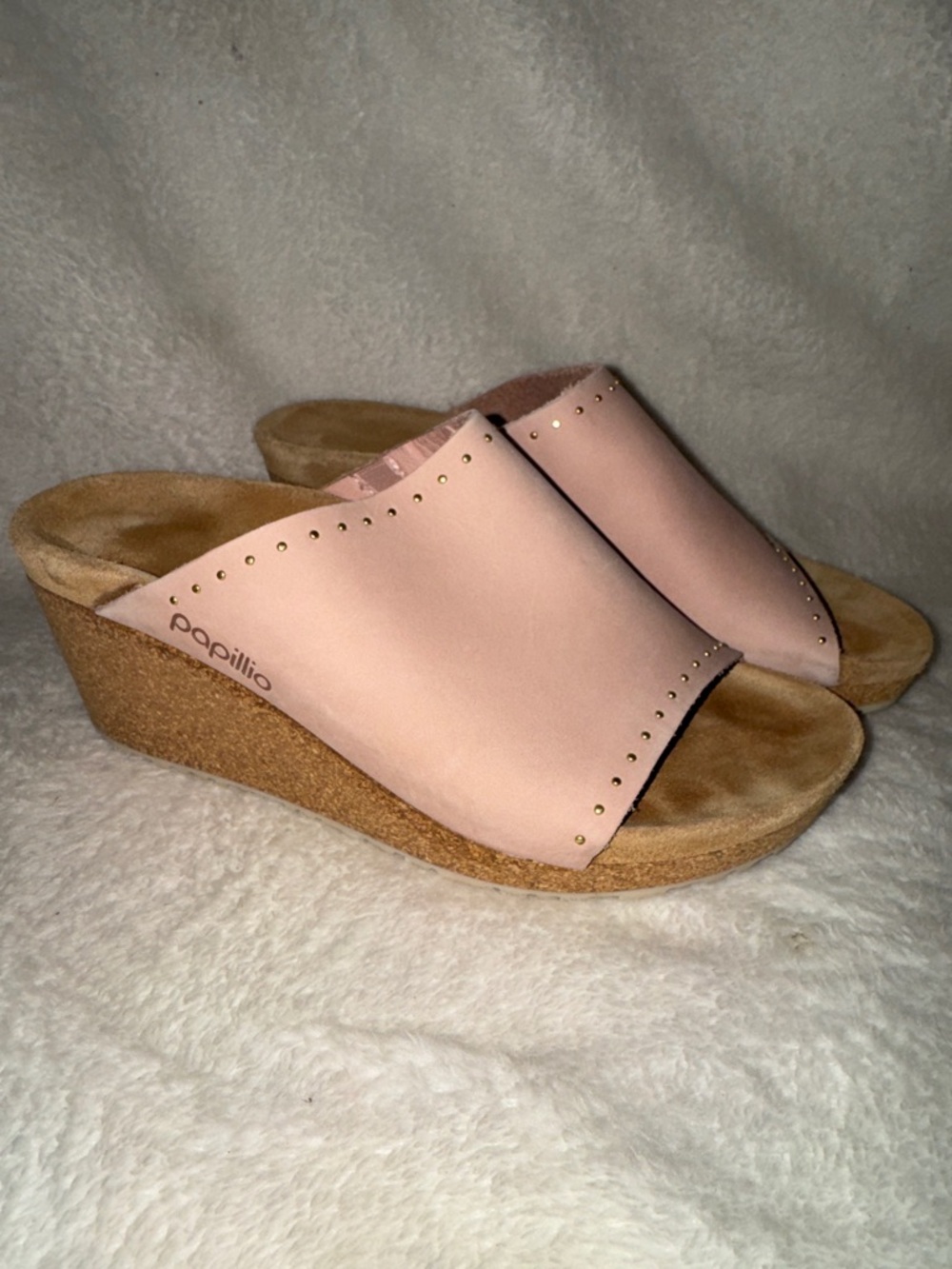 Birkenstock Papillio Namica Crystal Rose River Wedge Sandals 37 Size 6 Narrow